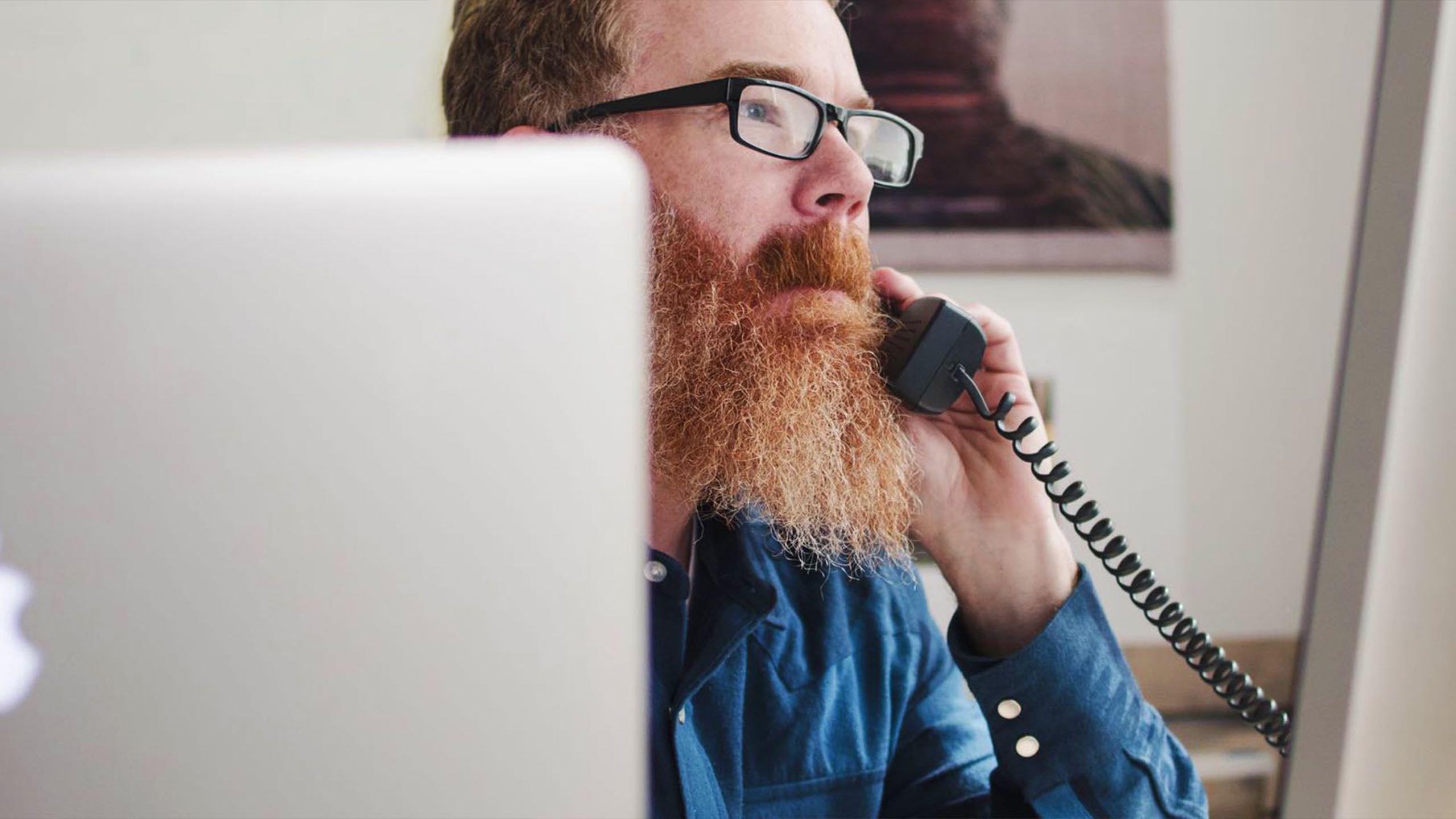 Man using Sonic Fusion Phone Line