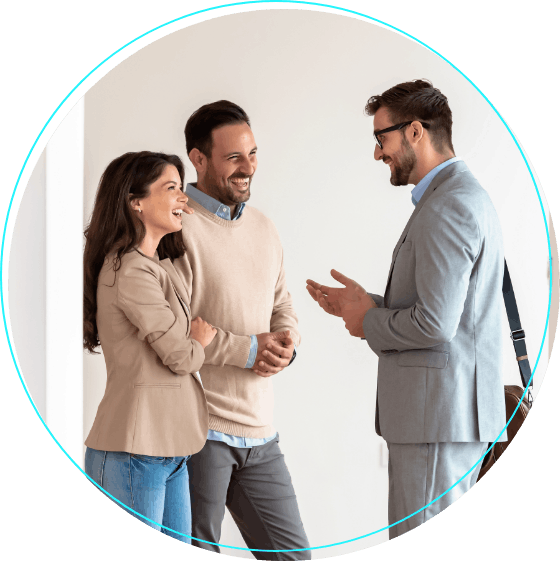 Managers signing papers